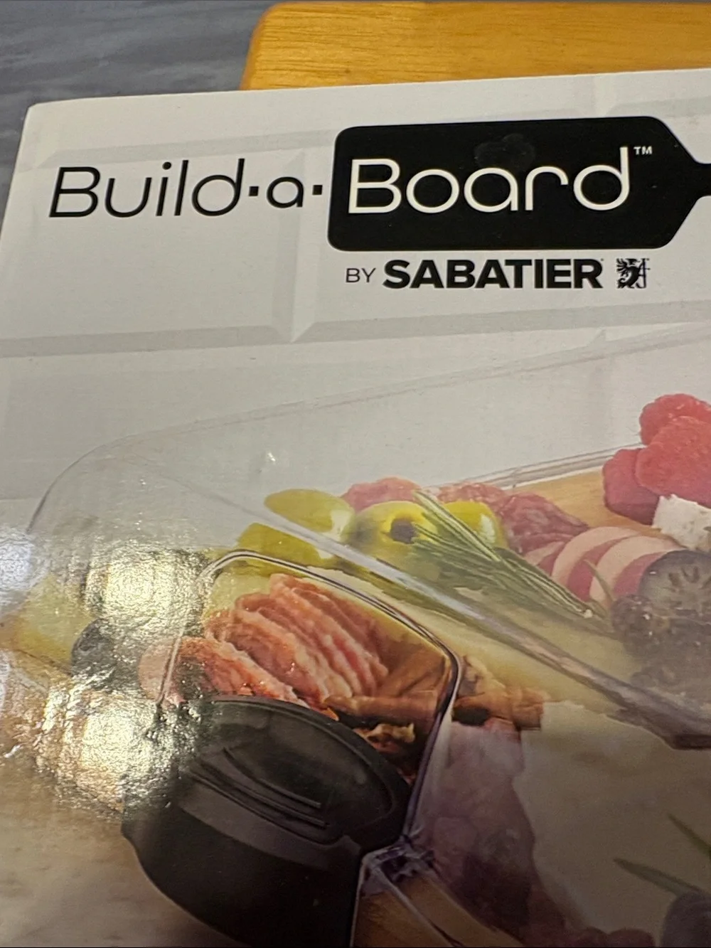 Build-a-Board Bamboo Serving Board with Locking Lid - Natural Bamboo